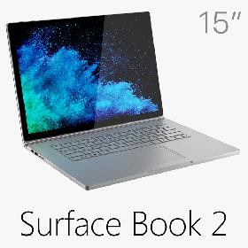 Microsoft Surface Book 2 15 inch 3D model